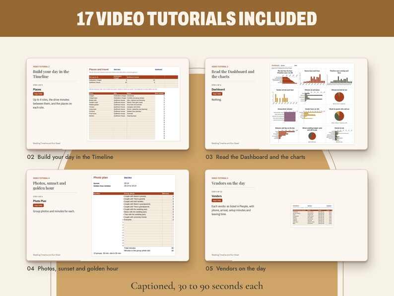 Wedding Day Timeline and Vendor Run Sheet Bundle, image 16