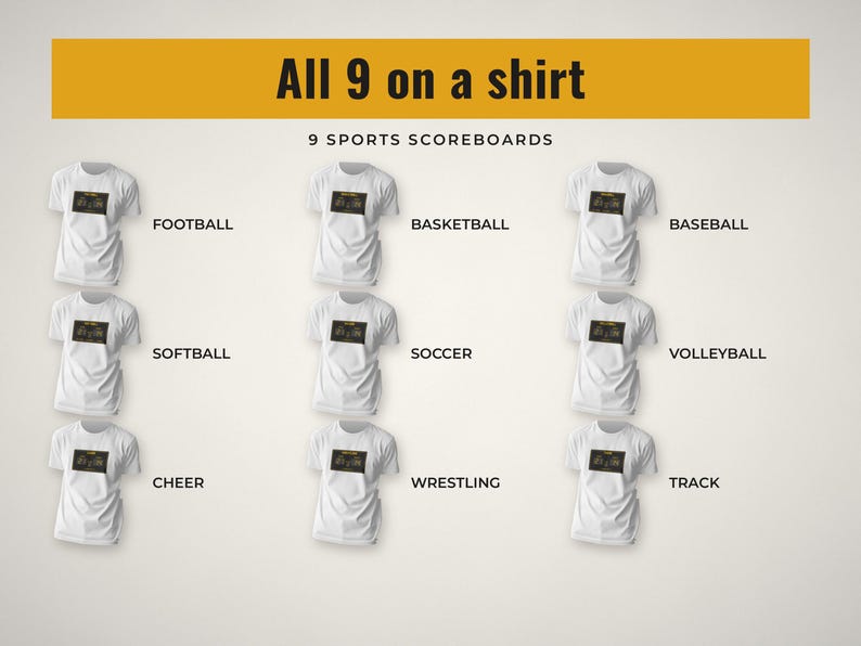Scoreboard Shirt Svg Bundle, image 10