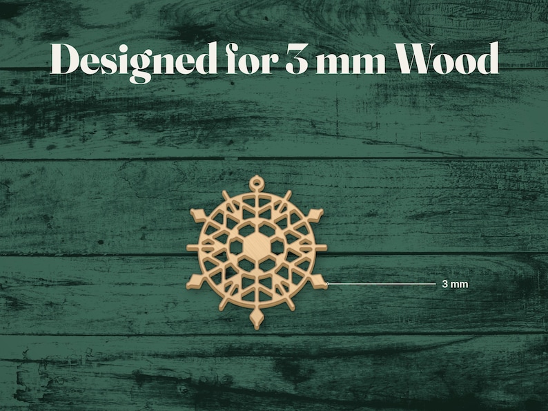 Snowflake Ornament SVG Laser Cut Files, image 11