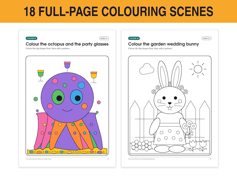 Kids Wedding Activity Pack, image 6