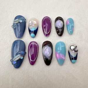 Unhas artesanais/unhas de pressão personalizadas/unhas de pressão para festas/flocos para unhas/unhas de presente de casamento/unhas japonesas/unhas embaladas/unhas charmosas