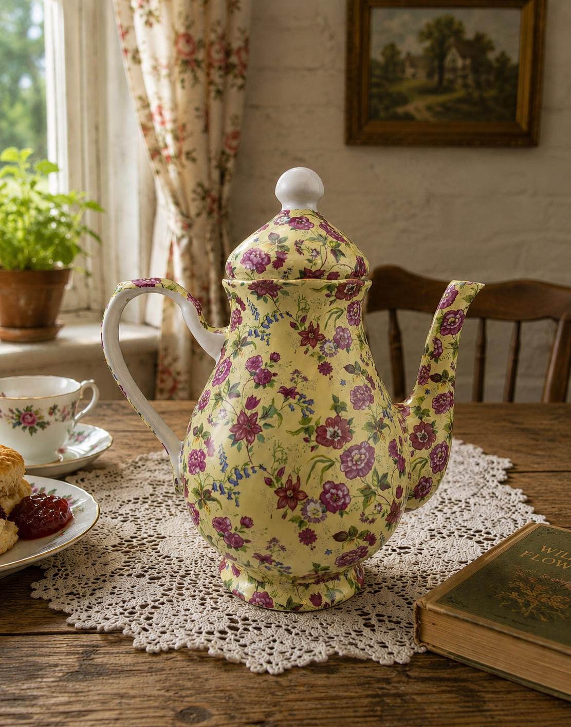 Vintage English Chintz Teapots - Etsy