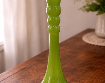 1920s Czech Tango Art Glass Vase-Hand Blown Bohemian Art Deco