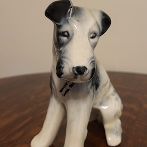 Porcelain German Terrier dog figurine