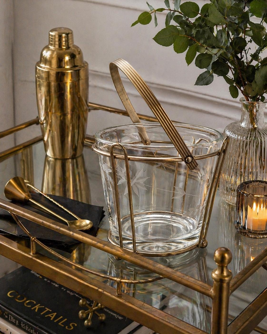 Vintage Glass Caddy - Etsy