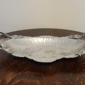 Rodney Kent hand wrought aluminum serving tray