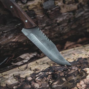 Hunting knife 27cm length full tang, wooden handle, outdoor gear
