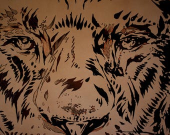 Lion’s Gaze – Original Oil Painting by Vera Goncharenko, 100×80 cm, Canvas
