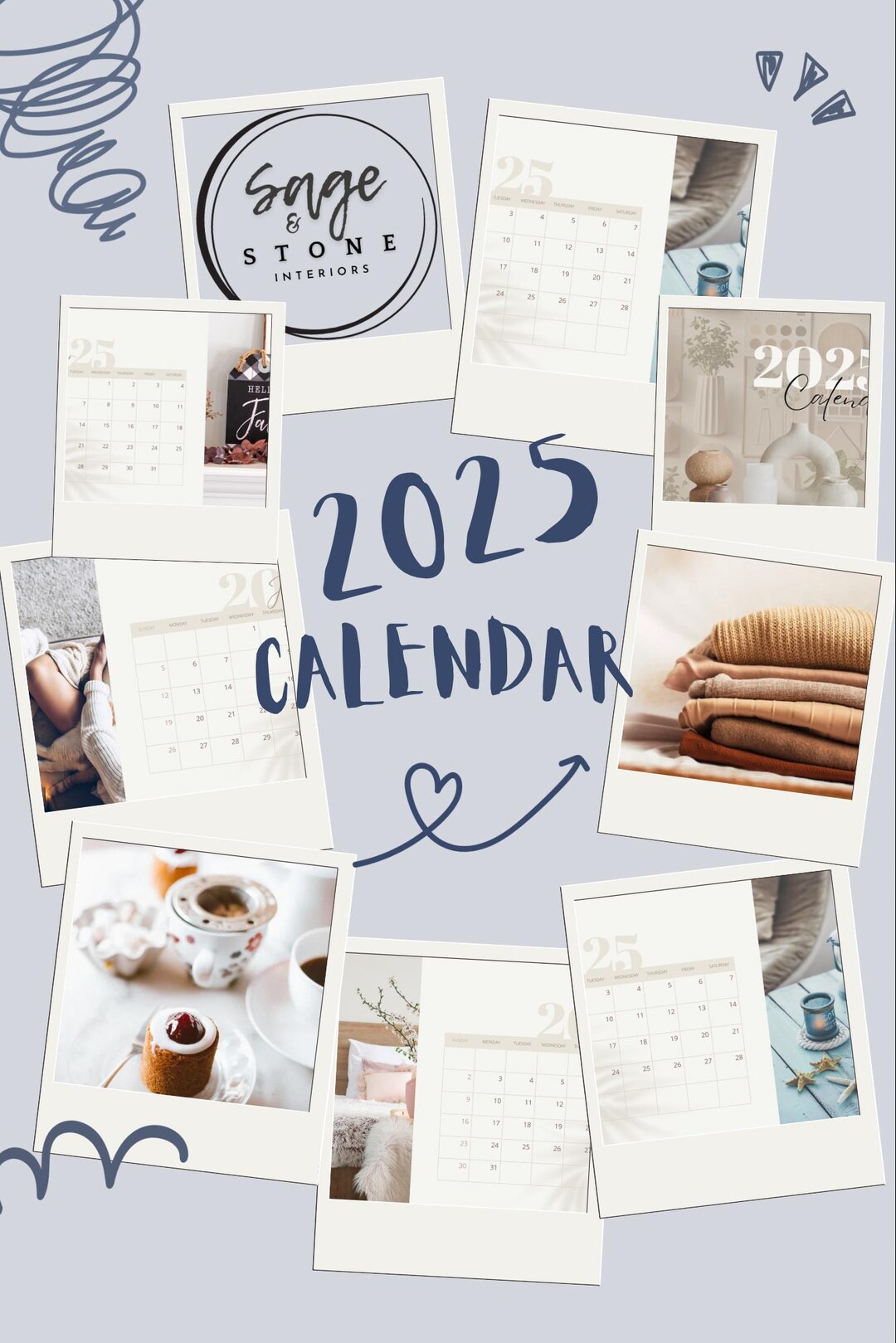 2025 Home Staging Inspiration Calendar - Etsy
