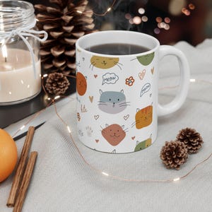 Cat Mug, Cute Cat Mug, Cat Lover Gift, Crazy Cat Lady, Cat Dad, Cat Mom, Funny Cat Mug, Cat Coffee Mug, Cat Cup 11oz or 15oz