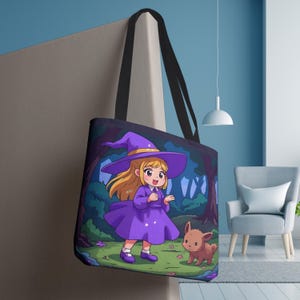Halloween Tote Bag,Witchy Tote,Trick Or Treat Bag, Halloween Party Gift Bag, Kids Spooky Season Candy Bag,Spooky Shoulder Bag,Halloween Gift