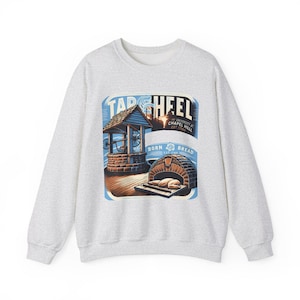 Sudadera Tar Heel UNC Chapel Hill - Diseño Born and Bread, unisex, mezcla gruesa, cuello redondo imagen 9