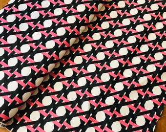 Geometric Duck Cloth Fabric by the Yard