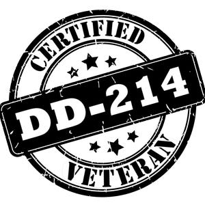DD214 Veteran Decal.  Car.  Laptop.  Bumper Decal.  Original Unique Design.