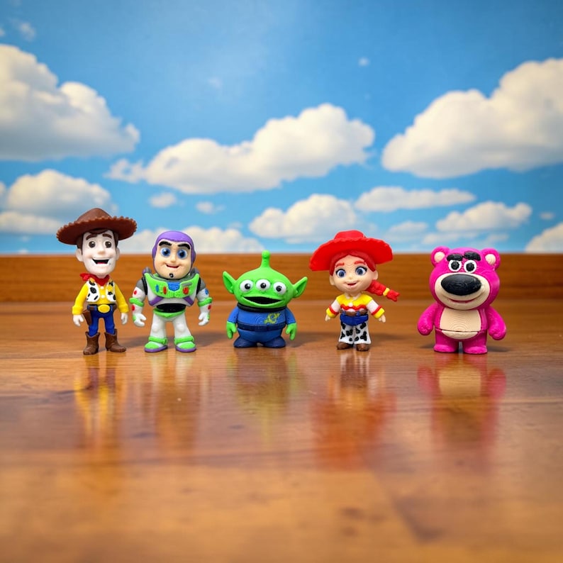 Toy Story Inspired 3D Printed Set of Articulated Mini Fidget Toys - Etsy