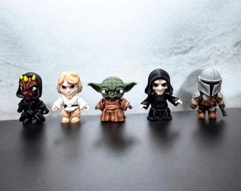 Inspiré de Star Wars, lot n° 2 de mini jouets articulés imprimés en 3D