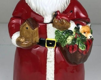 Certified International Magic of Christmas Santa Cookie Jar, Multicolored