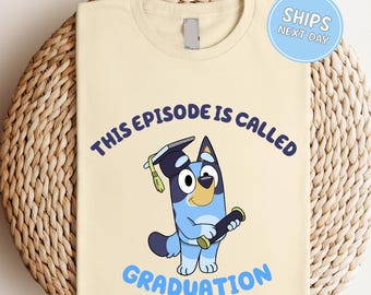Camiseta de graduación azul 2026 Camiseta de graduación azul con animación Camiseta de graduación infantil 2026 Sudadera de graduación infantil Sudadera azul familiar