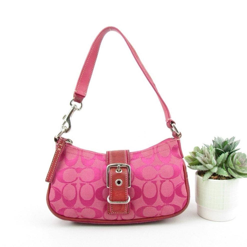 Coach Y2K Vintage Pink Signature Demi Bag - Etsy