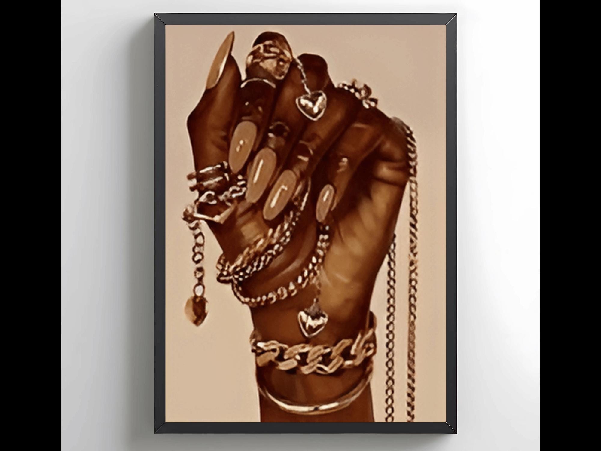 Black Woman Art, Digital Black Art, Black Girl Art, African Woman Art, Melanin Art, African American Art, Printable Black Art, Room Decor