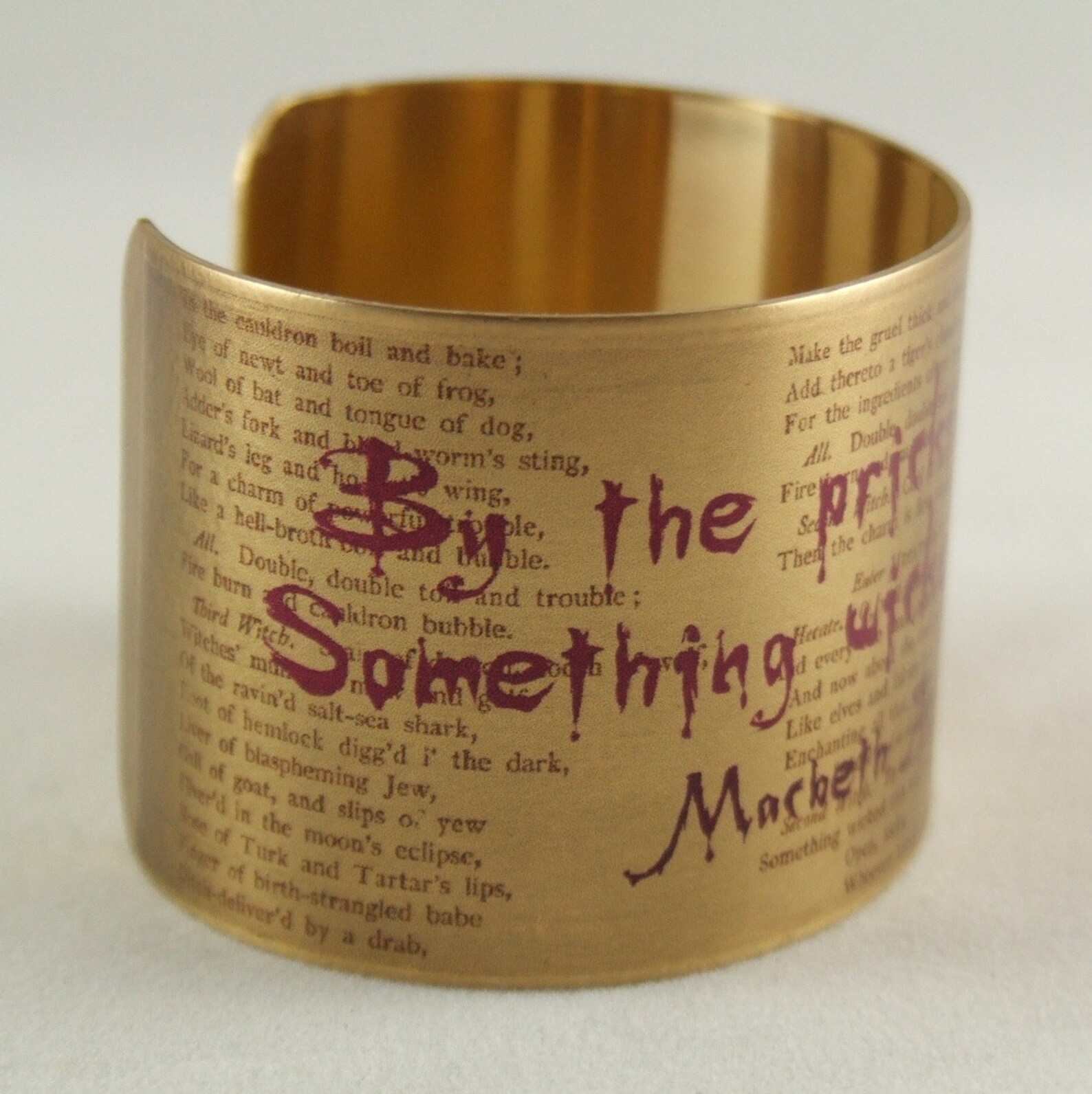 Shakespeare Quote Jewelry - Something Wicked This Way Comes - Three ...