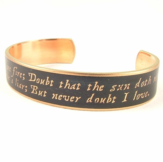 Hamlet Manschette Armband Shakespeare Zitate Etsy