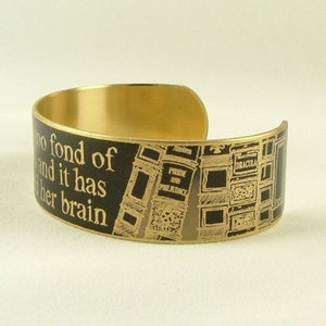 Sie is zu gern Bücher Armband - Buch Liebhaber Geschenk für Frau - Bibliothekar Geschenk - Leseratte Schmuck Bild 3