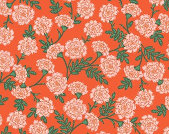 Rifle Paper Company- Bramble - Dianthus- Red - Cotton + Steel - Cotton fabric- available by the fq, half yard, and yard