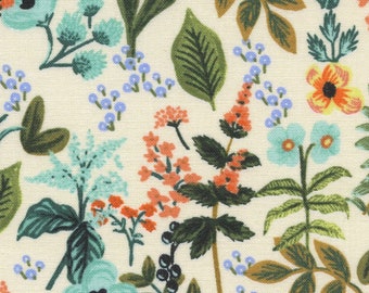 Rifle Paper Company- Amalfi- Herb Garden- Natural- Unbleached Cotton Fabric- Available by the fat quarter, 1/2 yard, and continuous yard