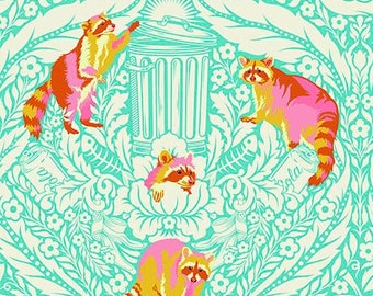 Tula Pink - Tiny Beasts- One Man's Trash- Glow - 100% Cotton fabric - available in fq, half yard, and yardage