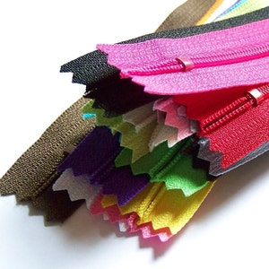 Your Choice of 25 YKK Brand 12 Inch Zippers Mix and Match Choose from 65 light, bright, dark and neutral colors image 3