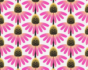 Love Always, AM- Echinacea- True - 100% Cotton fabric - available in fq, half yard, and yardage