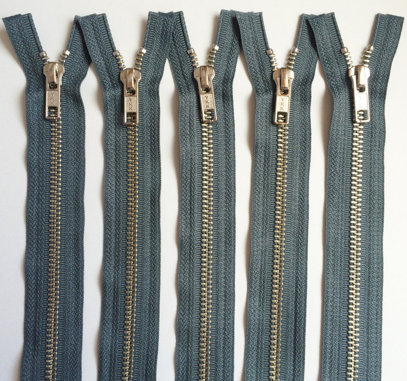 SEPARATING Metal Zippers YKK Nickel Teeth Zips 1 Piece Etsy