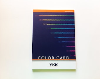 Carte des couleurs YKK