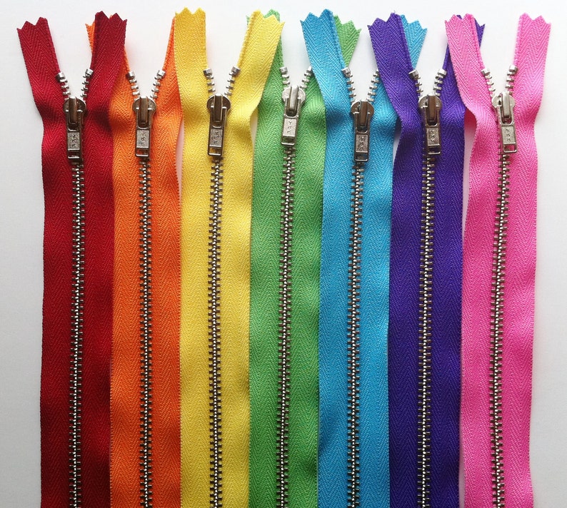 Metal ZippersYKK 4.5 Nickel Teeth Closed Bottom 25 Piece Etsy