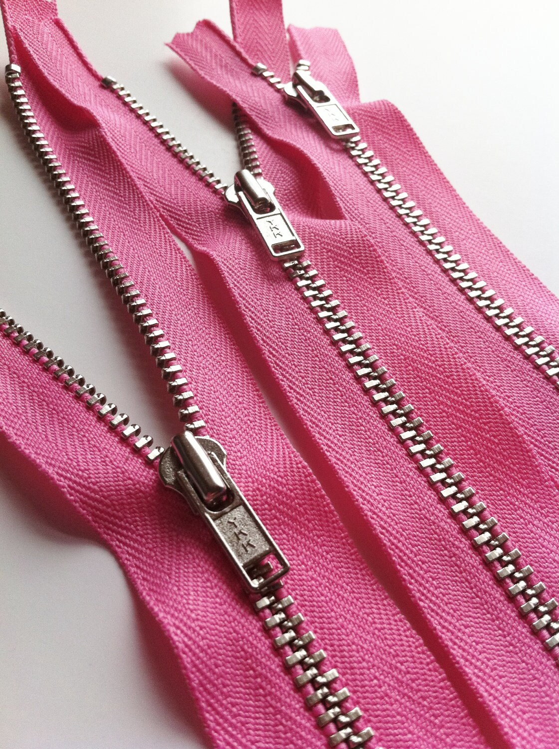 Metal Zippers YKK Closed Bottom Nickel Teeth Zips 5 Pieces Etsy Australia
