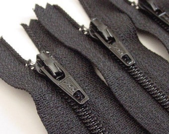 SPECIAL PRICE Wholesale 100 Black 7 Inch YKK Zippers Color 580 Sale