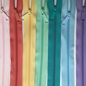 Zippers 9, 12, 14, 16,18 or 24 Inch 4.5 Ykk Purse Zippers with a Long Handbag Pulls Mix and Match Your Choice of 25 Zippers image 6