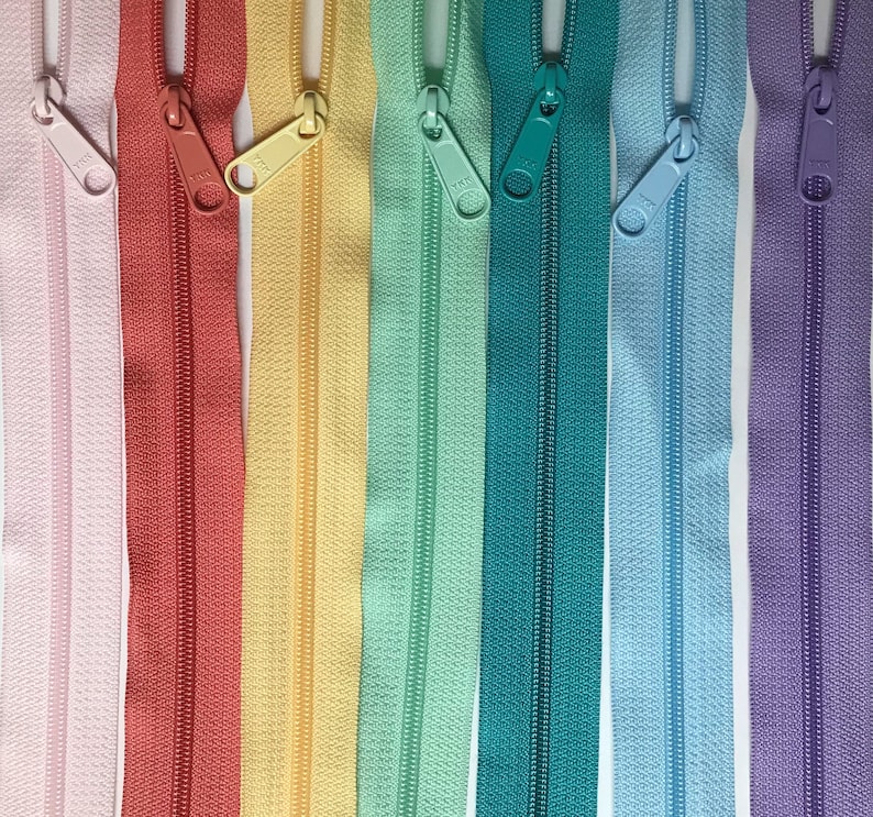 Zippers 9, 12, 14, 16,18 or 24 Inch 4.5 Ykk Purse Zippers with a Long Handbag Pulls Mix and Match Your Choice of 25 Zippers image 6