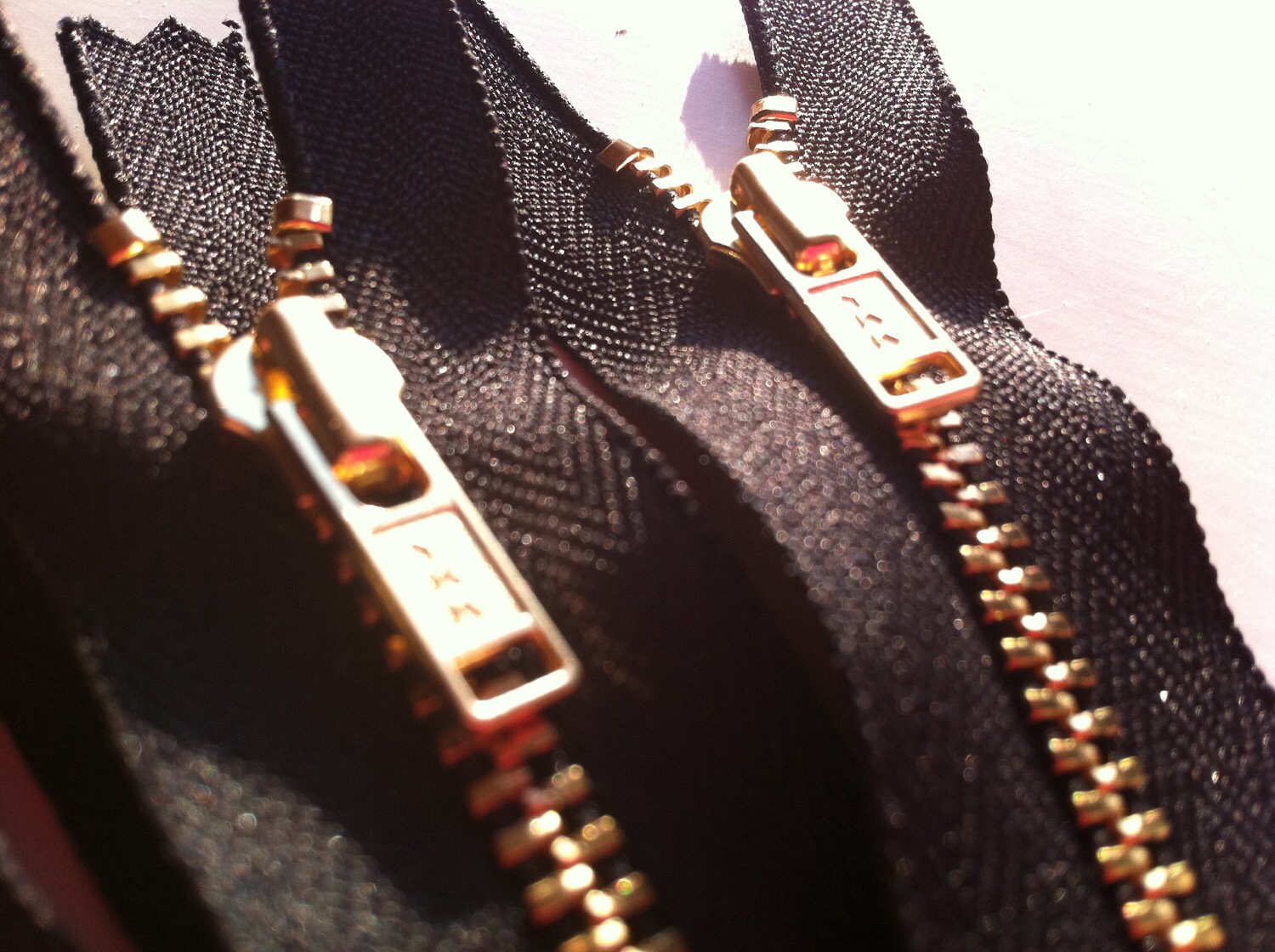 Brass Zippers YKK Metal Teeth Zippers 5 Pieces Black Etsy Australia