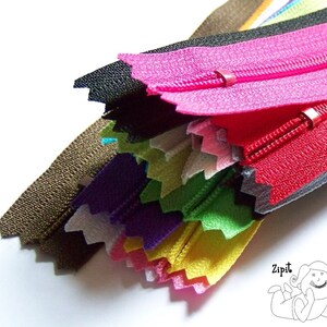Special Price 25 Assorted YKK All Purpose Zippers Available in 3,4,5,6,7,8,9,10,12,14,16,18 and 22 Inches image 4