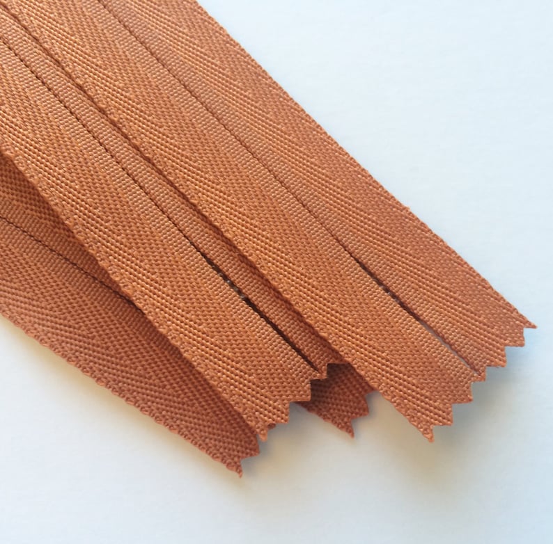 INVISIBLE Zippers YKK Color 102 Rust Orange 5 Pieces Etsy