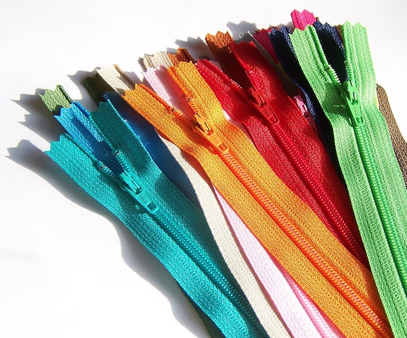 100 Assorted YKK Zippers All Purpose Zips Available in Etsy