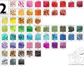 Wholesale Zippers- One Hundred-  22 Inch YKK Zippers Your Choice of Colors- Mix and Match