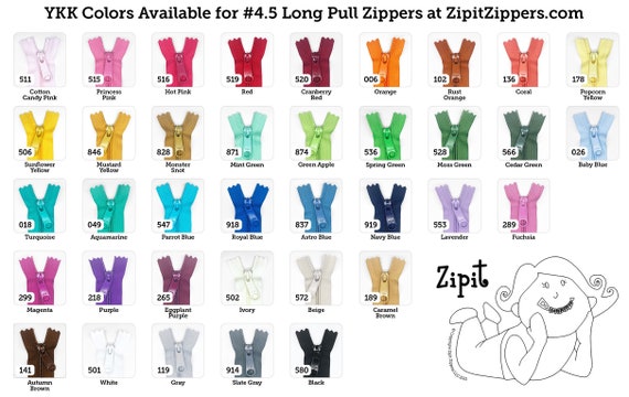 Handbag Zippers | Purse Zippers | Long Pull Zippers