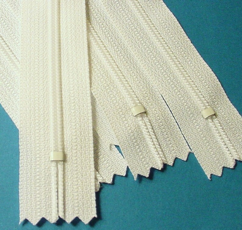 Ten 14 Inch White Zippers YKK Color 501 Etsy