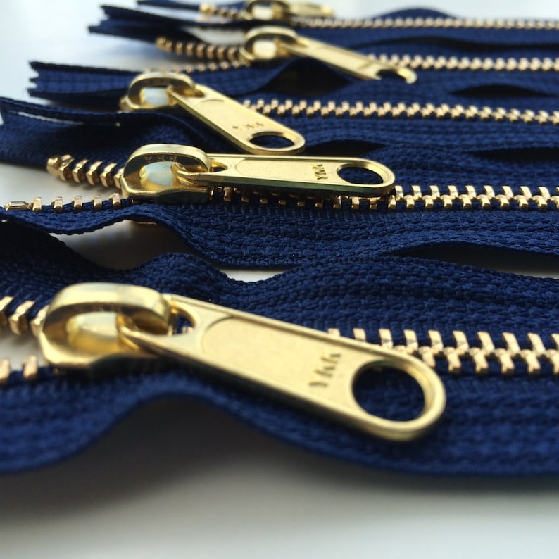 Metal ZippersBrass Teeth Heavy Duty Ykk Purse Zippers with a Etsy