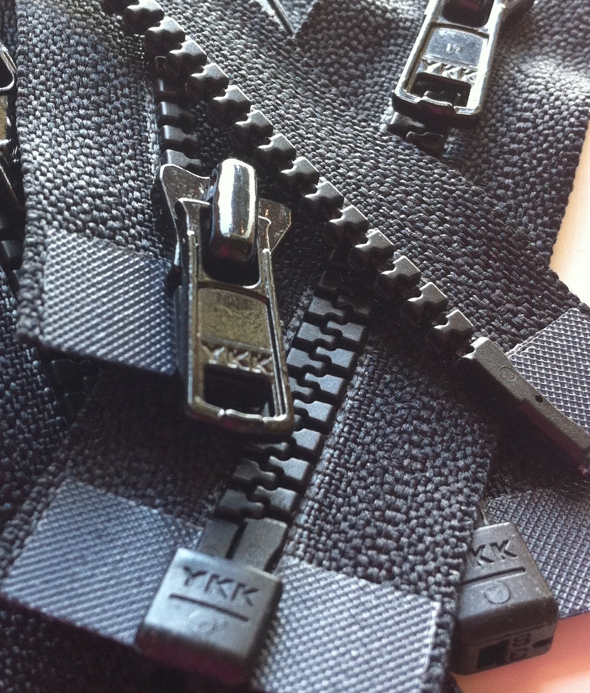 Lenzip® #5 Black Separating Coil Zipper (Metal Single Pull Slider)