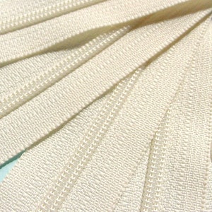 Wholesale Fifty 10 Inch Vanilla YKK Zippers Color 121 image 3