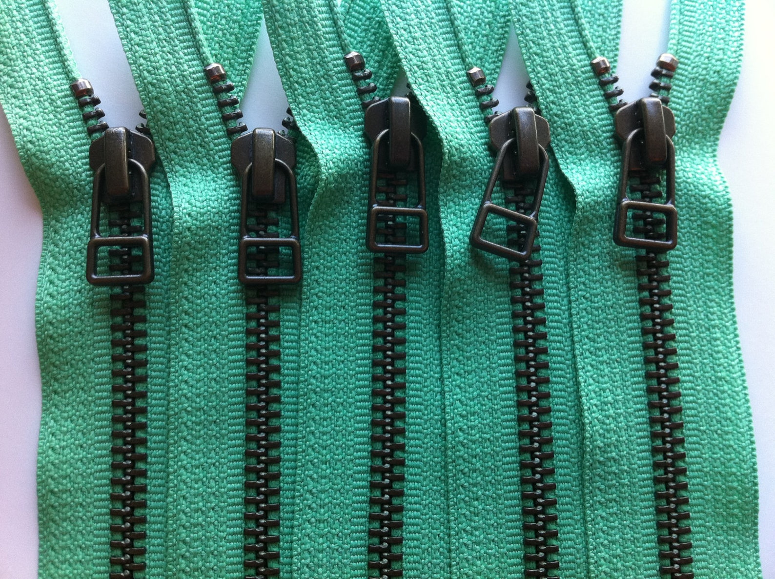 YKK Metal Zippers With Antique Brass Finish and DHR Style Etsy